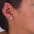 Rainbow White | .925 Sterling Silver | Mermaid Glass Mini Stud Earrings